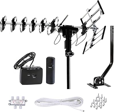Antenne tv hd extérieure five star 2019, nouveau modèle, portée de 200 miles