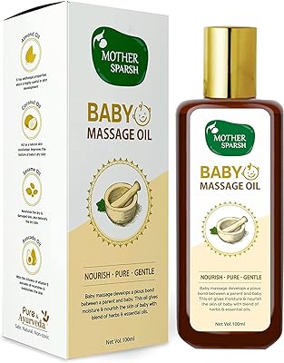 Huile de massage ayurvédique pour bébé mother sparsh, 18 extraits et huiles