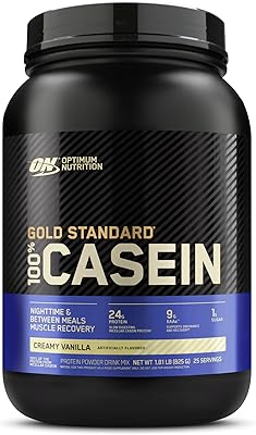 Optimum nutrition gold std 100% caséine crémeuse vanille 0,8 kg (6/caisse)