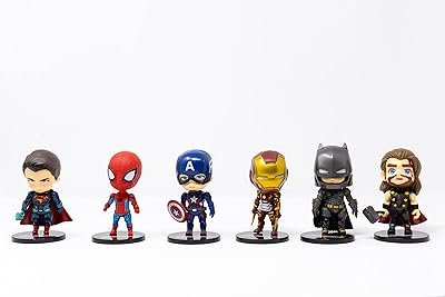 Ensemble de figurines d'action marvel avec décoration de gâteau jouets de super-héros