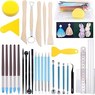 Kit de sculpture en argile polymère 31 pièces pour kidic, outils de pointage
