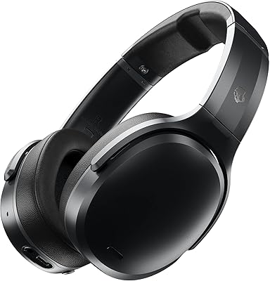 Casque sans fil skullcandy crusher anc à réduction de bruit, réglable, noir/gris