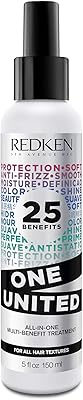 Laque protectrice thermique sans rinçage multi-avantages redken one united, 150 ml