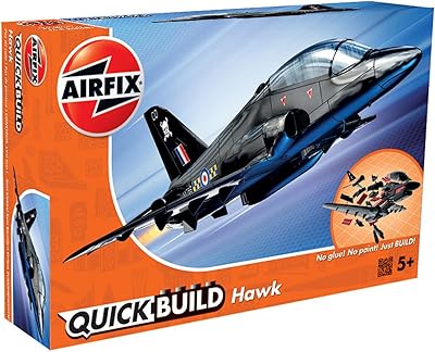 Kit de modèle d'avion airfix quickbuild bayhawk (noir), multicolore