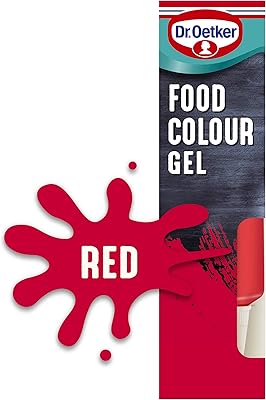 Gel colorant alimentaire dr. oetker à saveur extra forte, rouge, 15 g