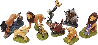 Ensemble de 9 figurines de luxe et décoration de gâteau du roi lion