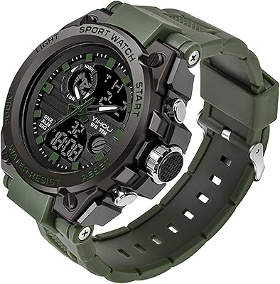 Montre militaire électronique de sports de plein air pour hommes, montre-bracelet tactique