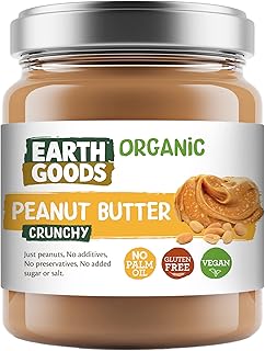 Beurre de cacahuète croquant biologique earth goods, 220 g