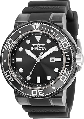 Montre à quartz invicta pro diver pour hommes en acier inoxydable avec bracelet