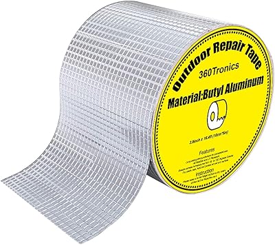 Ruban en aluminium butyle ruban de réparation de fuite étanche pour l'extérieur
