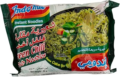Vermicelles frits indomie au goût de poivre vert, 80g
