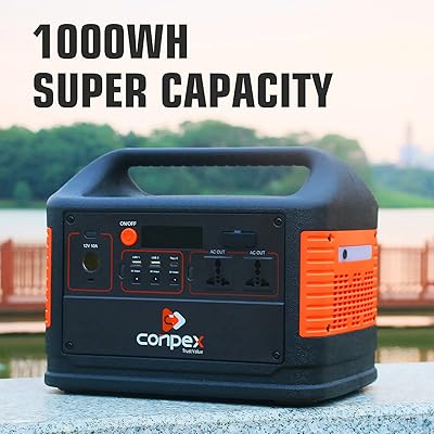 Centrale électrique portable 1000 w générateur solaire conpex 264 000 mah avec prise