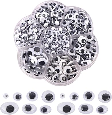 500 pièces furaku yeux de sorcière autocollants ronds en plastique pour bricolage artisanat scrapbooking artisanat festival fabrication de poupées jouets, tl-013. Diaytar Sénégal : L'e-commerce qui vous ressemble