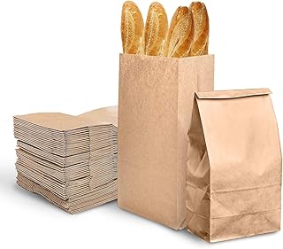 Grands sacs en papier kraft - sacs à lunch recyclables - sacs à