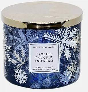 Bougie à 3 mèches white barn bath & body works avec huiles parfumées