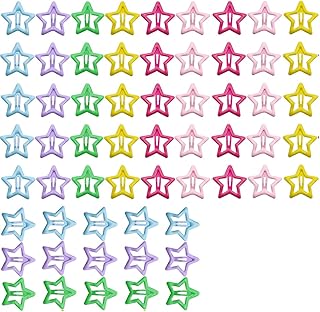 60 pièces pinces à cheveux étoiles, pinces à cheveux pour enfants, pinces à