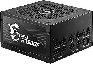 Ventilateur msi mpg a750gf uk 750 w, ventilateur 140 mm, roulement fdp, 100-240