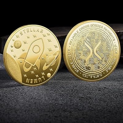 Pièce numérique virtuelle plaquée argent et or, crypto-monnaie xrp 2021, pièce en édition
