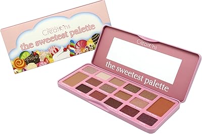 Coffret de présentation de palette beauty creations par the sweetest, 6 pièces
