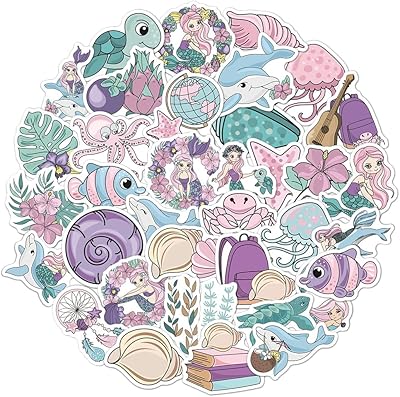 Autocollants de dessin animé, autocollants mignons de sirène de mer pour garçons filles adolescents enfants, autocollants imperméables en vinyle pour ordinateur portable, pare-chocs, planche à roulettes, bouteilles d'eau, ordinateur, téléphone, autocollants d'anime de dessin animé pour enfants, adolescents et adultes. Explorez un monde de bonnes affaires sur Diaytar Sénégal