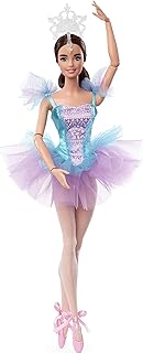 Poupée barbie ballet wishes signature (brunette 12") articulée porte un costume de ballerine