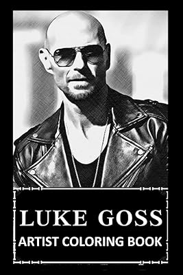 Livre de coloriage d'artiste : illustrations colorées de luke goss pour apaiser l'anxiété
