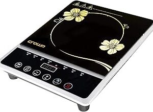 Cuisinière électrique portative en céramique crownline avec panneau d'affichage led, noir, 2000 watts, ic-196. Diaytar Sénégal : Le e-commerce qui change la donne