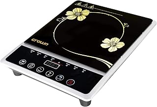 Cuisinière électrique portative en céramique crownline avec panneau d'affichage led, noir, 2000 watts, ic-196. Diaytar Sénégal : Le e-commerce qui change la donne