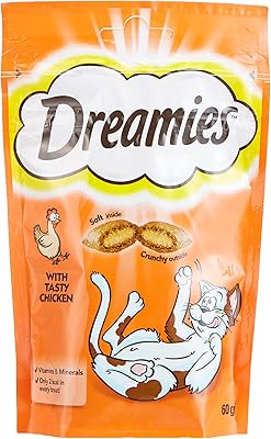 Nourriture pour chat dreamez saveur poulet 60 grammes x 6 pièces
