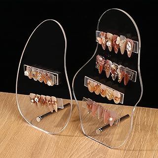 Panneaux d'affichage irréguliers en acrylique pour nail art liuang, porte-échantillons d'ongles transparents