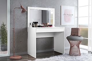 Coiffeuse avec miroir pan emirates hon furniture rose foncé