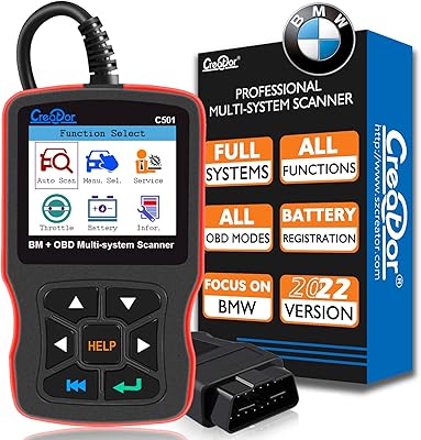 Scanner c501 obd2 pour bmw mini epb abs srs dpf réinitialisation d'huile multi-système