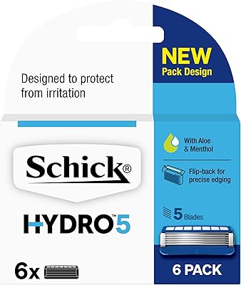 Cartouche de rasoir rechargeable chic hydro à 5 lames protection