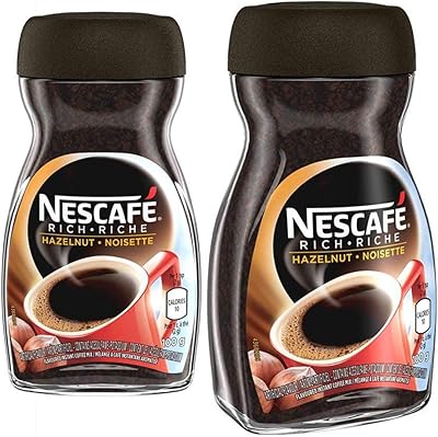 Café instantané nescafé aux noisettes riches, pot de 100 g | paquet