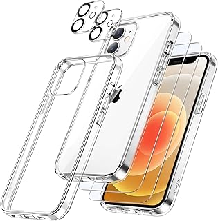 Coque de protection jeetech 3-en-1 pour iphone 12 mini 5,4 pouces, avec 2
