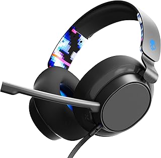 Casque de jeu supra-auriculaire filaire skullcandy pour ordinateur, playstation 4, playstation 5 et