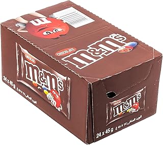 Boîte de chocolat au lait m&m's, 45 g, boîte de 24