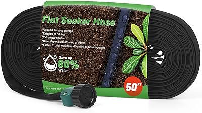 Tuyau de trempage plat, tuyau d'égouttement de 50 pieds pour plates-bandes, robuste, permet