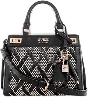 Mini sac cartable guess katie pour femme, noir, noir
