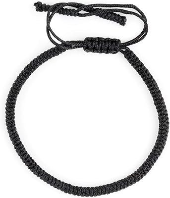 Bracelet à nœud bouddhiste en corde fait main par un moine tibétain, nylon, sans pierres précieuses. Le discount haut de gamme, c'est possible avec Diaytar
