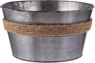 Seau en tôle akdc, 21 cm x 21 cm - gris