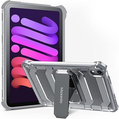 Étui de protection rigide résistant aux chocs moxedo avec porte-stylo et béquille compatible