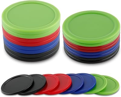 16 pièces bqspt 2,5" 64 mm balles de hockey sur air disques