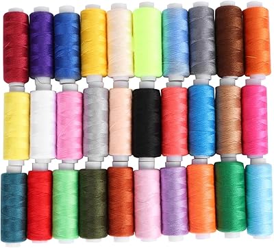 Garnick 30 pièces 250 mètres de bobines assorties de fil de polyester kit de couture assortiment de fils à coudre bobine de bobine pour la couture à la main et à la machine (couleur aléatoire). Diaytar : Acheter moins cher n'a jamais été aussi facile