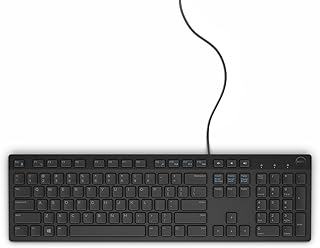 Clavier multimédia dell kb216 gg avec boutons complets, anglais - arabe, couleur noire