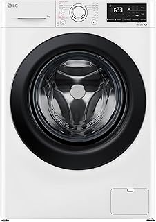 Lave-linge lg, 9 kg, plus grande capacité, technologie dd ai, vapeur, thinq, 1400
