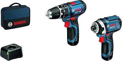 Perceuse combinée sans fil bosch professional gsb 12v-15 + tournevis dynamométrique