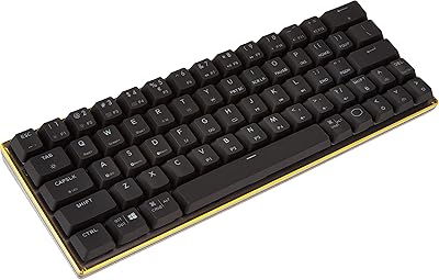 Clavier mécanique cooler master sk620, ttc low bleu, noir
