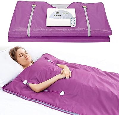 Couverture de sauna infrarouge oxford avec fermeture éclair pour libérer vos mains, couverture