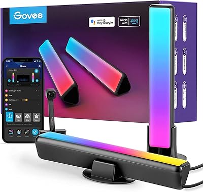 Barres lumineuses intelligentes jovi avec caméra rétroéclairage led rgbic pour tv fonctionne